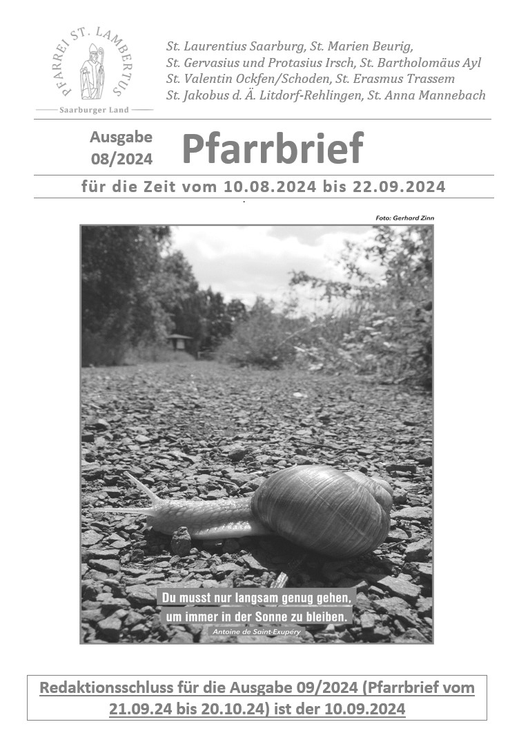 Pfarrbrief 08/2024