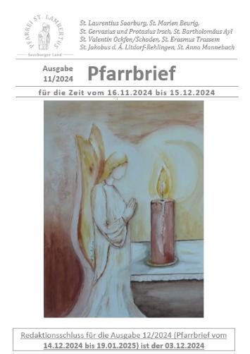 Deckblatt Pfarrbrief 11/2024