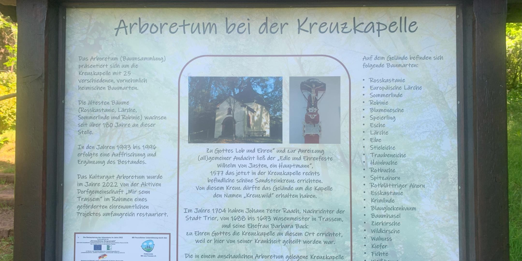 Kreuzkapelle Infotafel